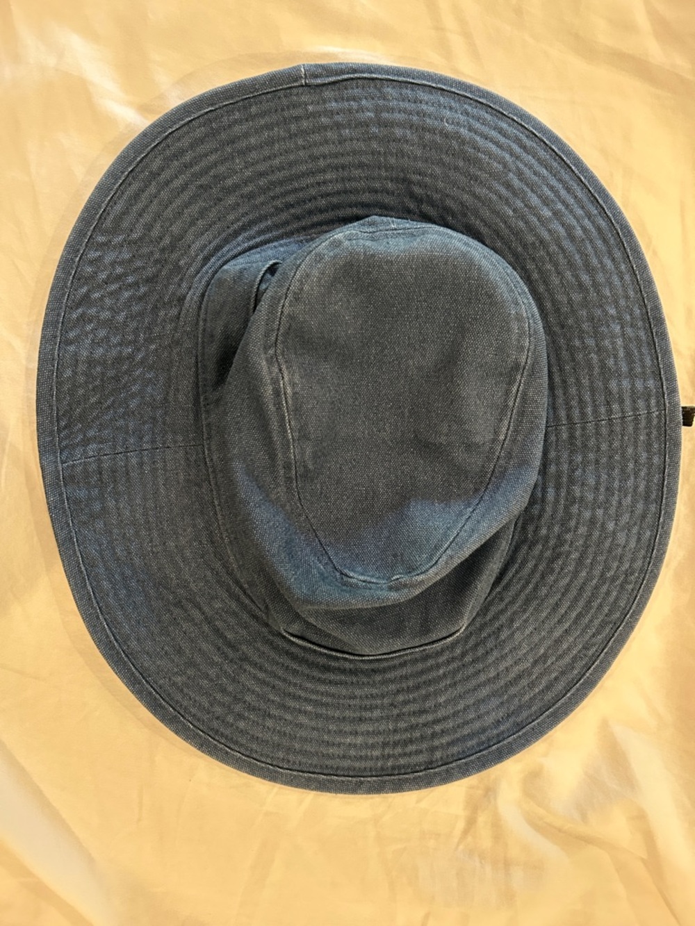 Patagonia Wide Brim Sun bucket Hat in Denim Blue with Chin Strap - Picture 13 of 13